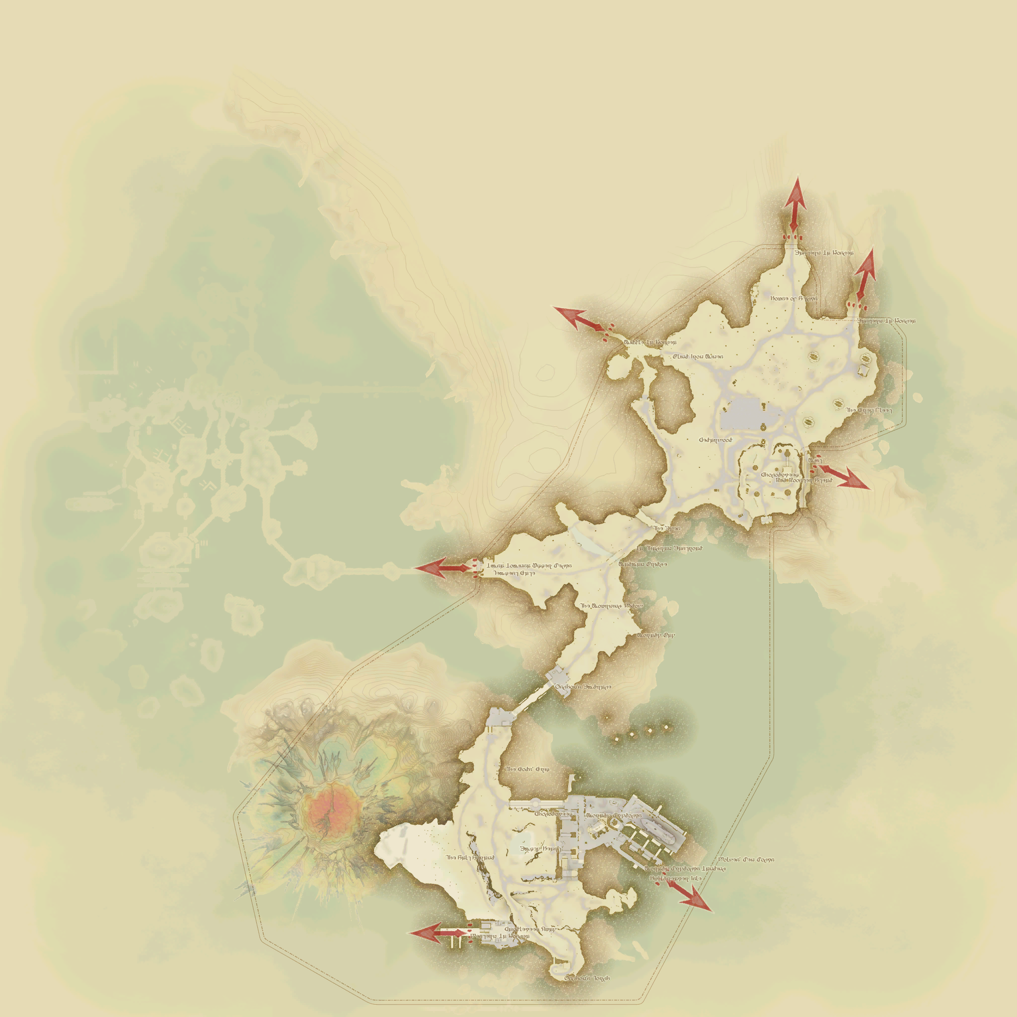 低地ラノシアの地図
