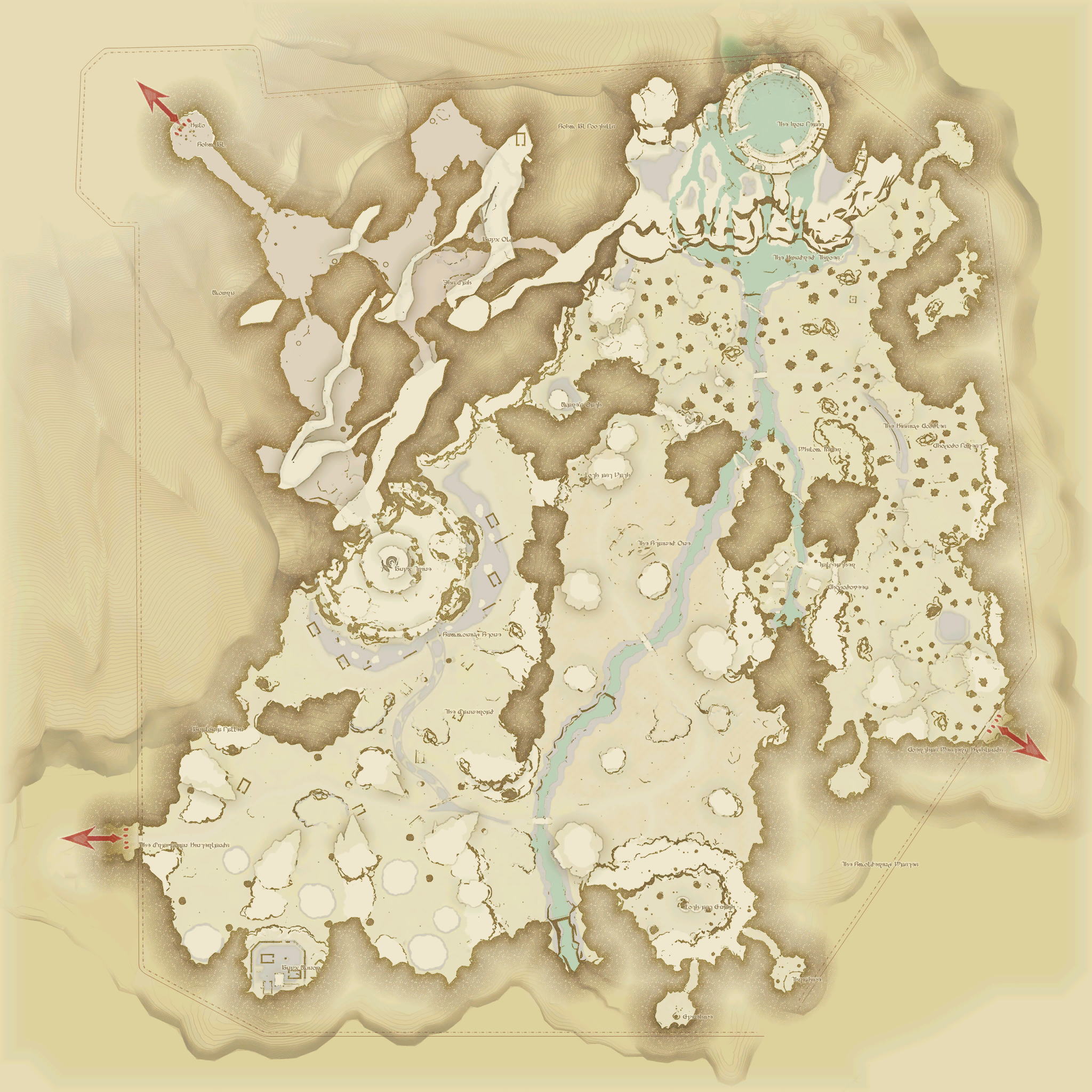 高地ドラヴァニアの地図
