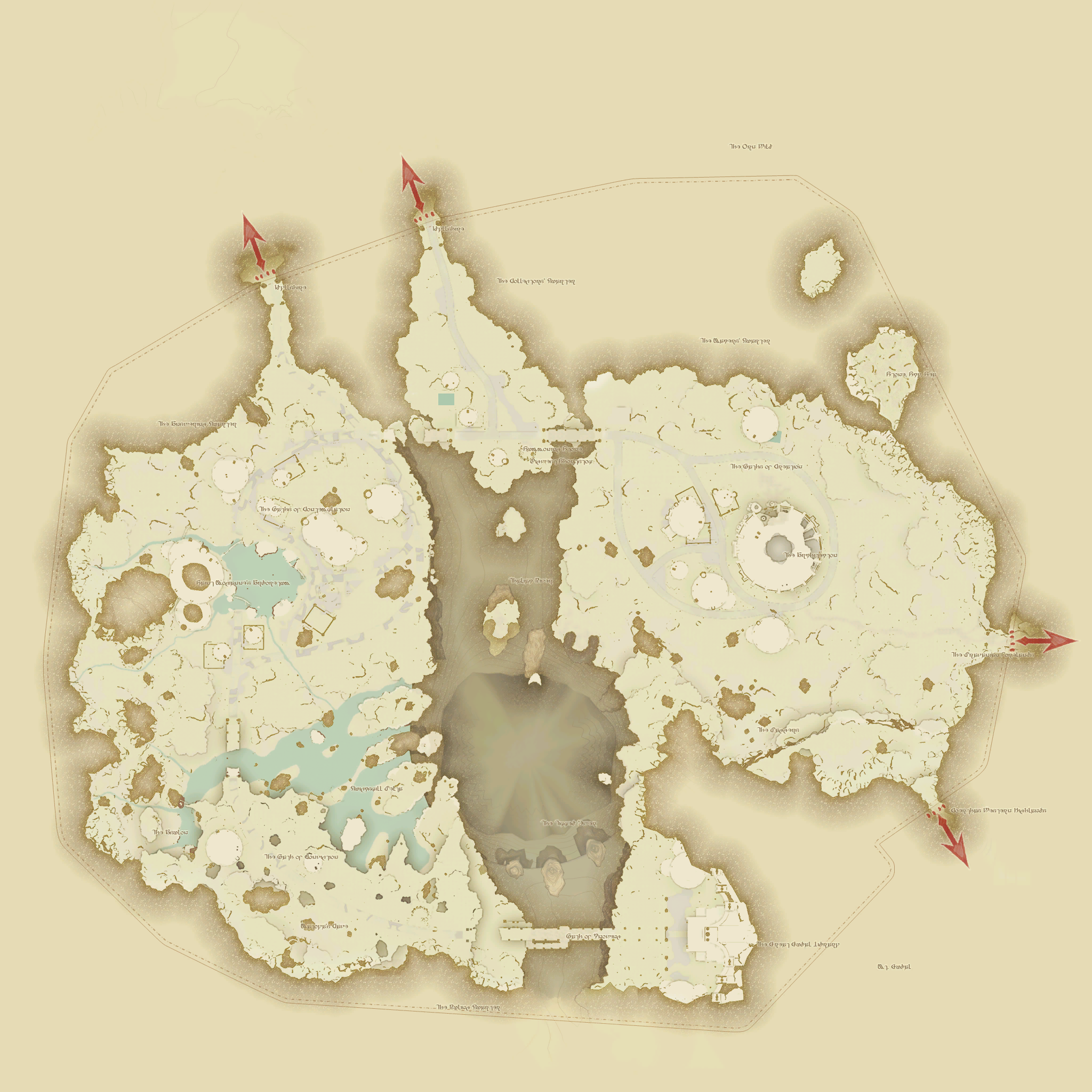 低地ドラヴァニアの地図