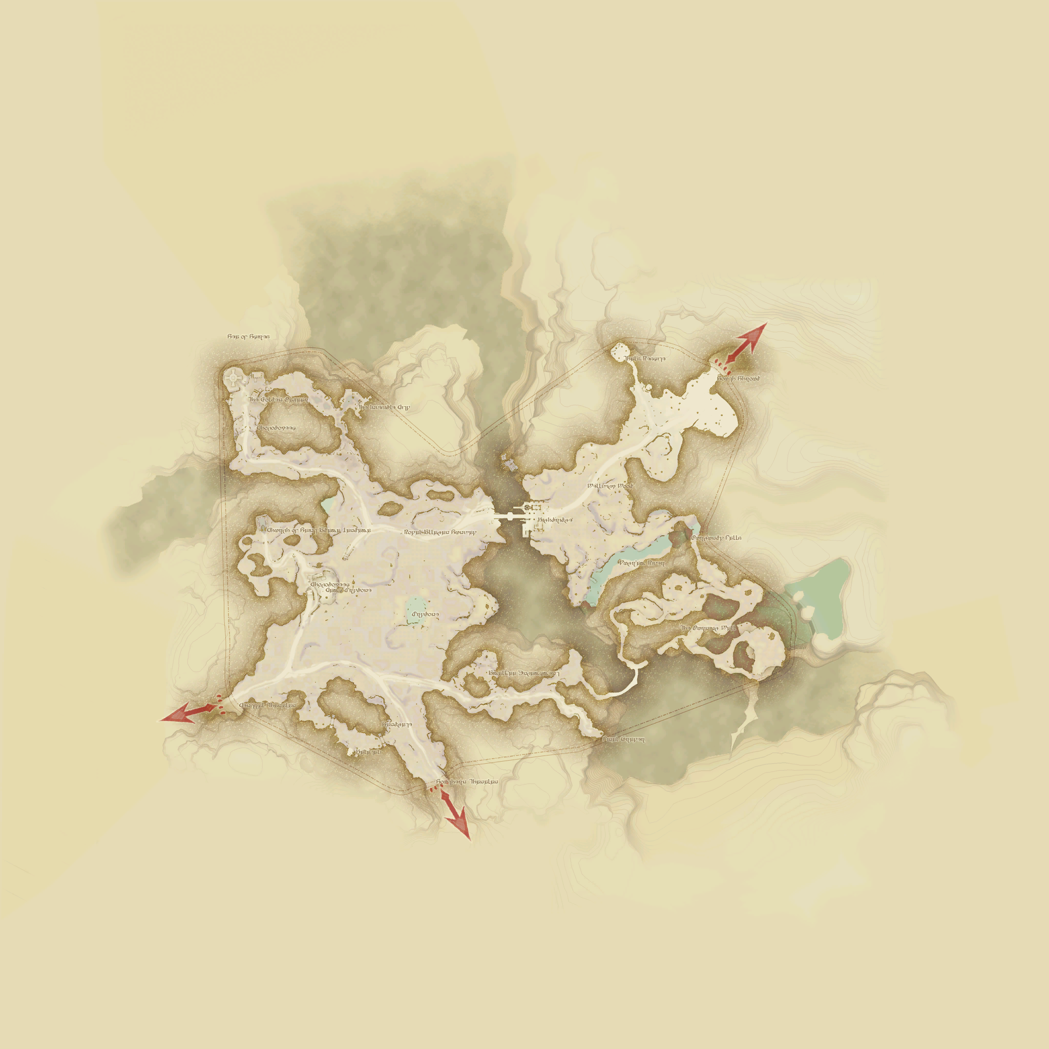 東ザナラーンの地図