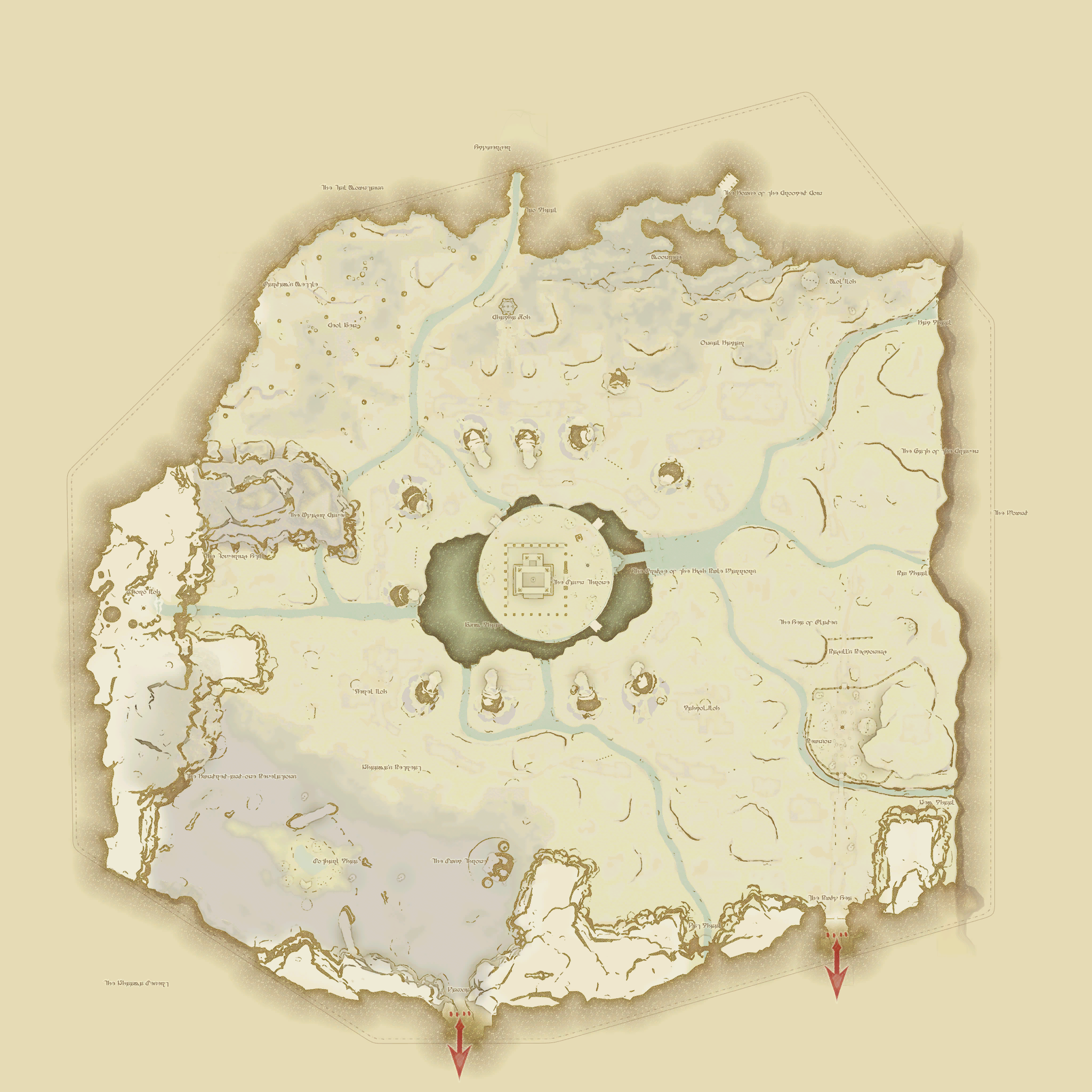 アジムステップの地図