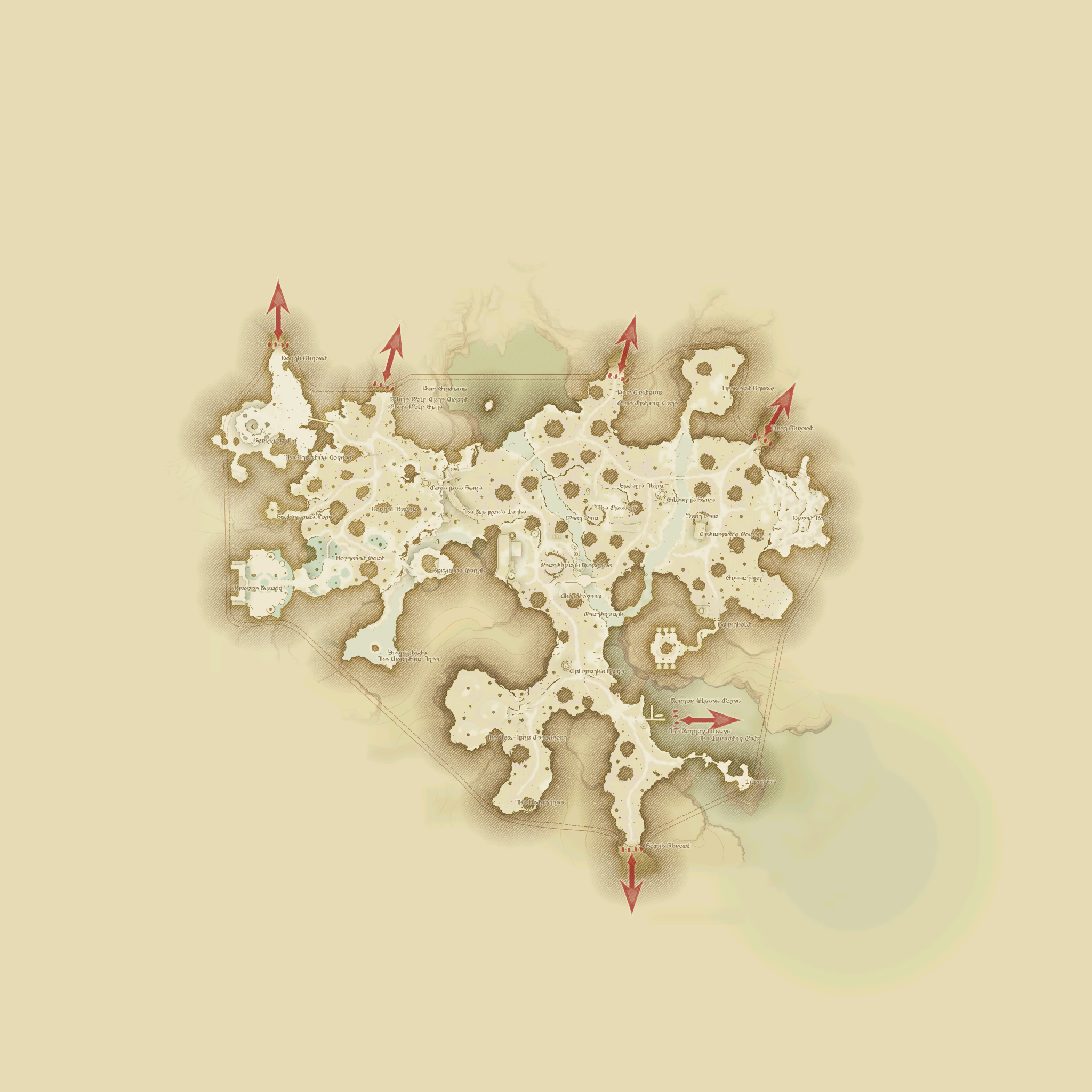 黒衣森：中央森林の地図