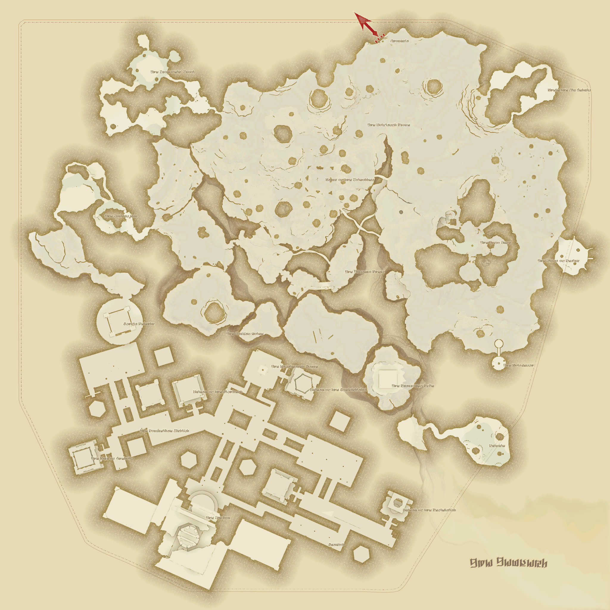 テンペストの地図